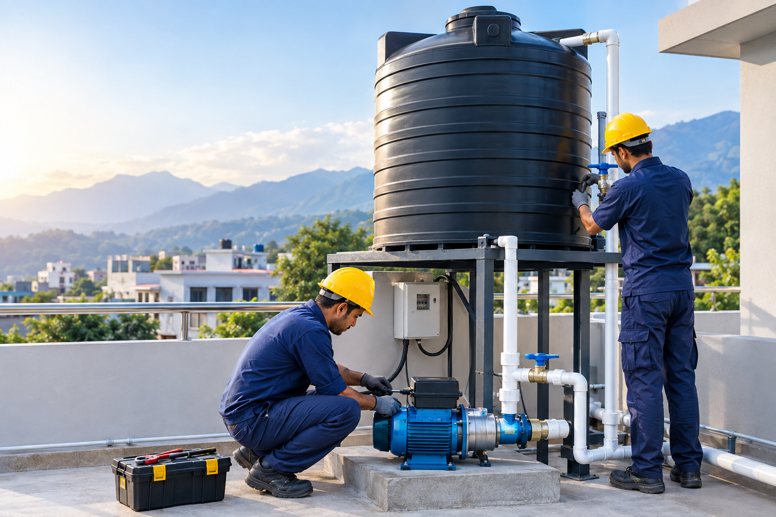 ​Water Tank & Motor/Pump Installation
